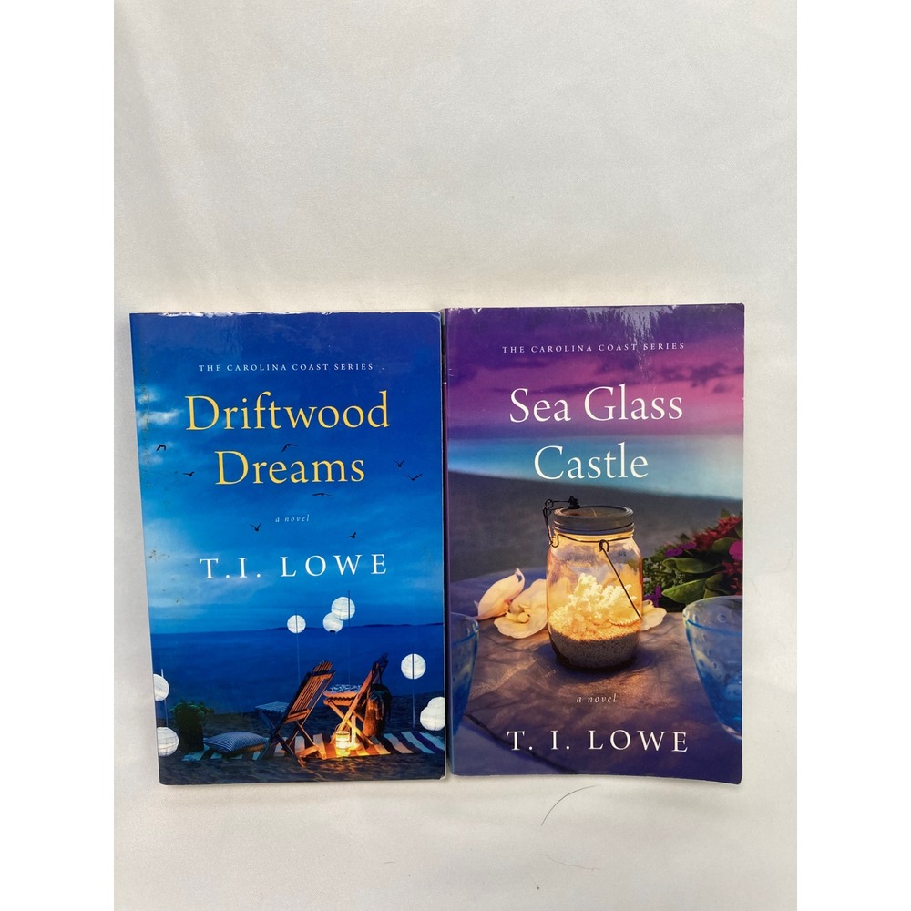 T.I. Lowe Carolina Coast Series Paperback Lot of 2 Driftwood Dreams Sea Glass